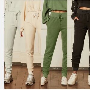 Boyish The Paul Olive Green Slim Tapered High Waist Sweatpants Nwt XS